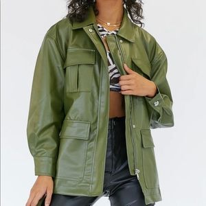 Princess Polly Date Night Jacket Green